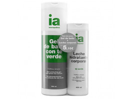 Imagen del producto Interapothek pack gel té verde 750ml + leche corporal té verde 400ml