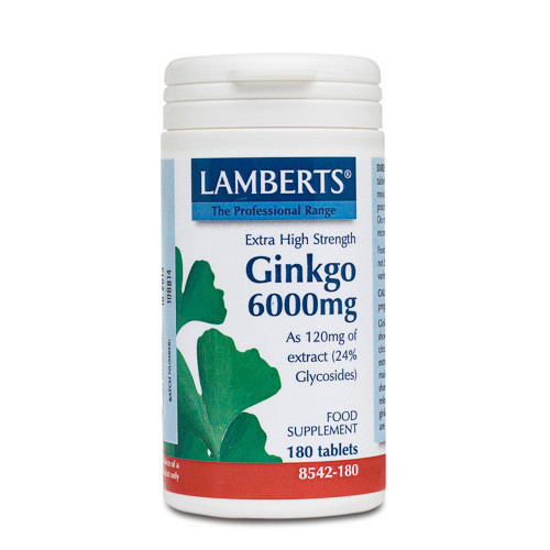Imagen de GINKGO 6000MG 180TAB LS    8542 LAMBERTS