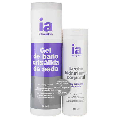 Imagen de Interapothek pack gel seda 750ml + leche corporal seda 400ml