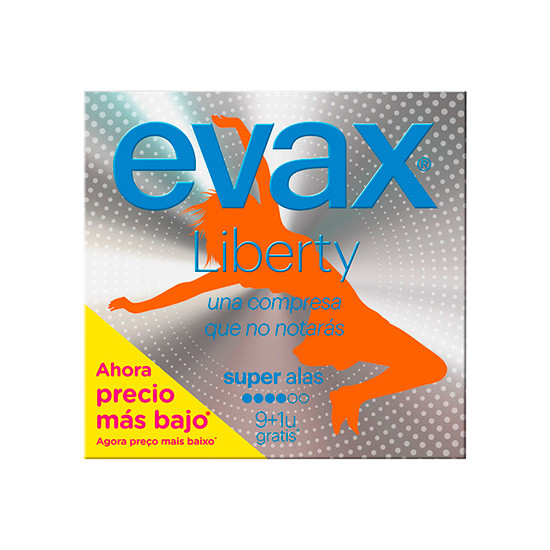 Imagen de Evax compresas liberty super alas 9+1 uds