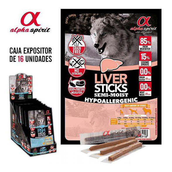 Imagen de Alpha Spirit barritas pato 4x10g (x16ud)