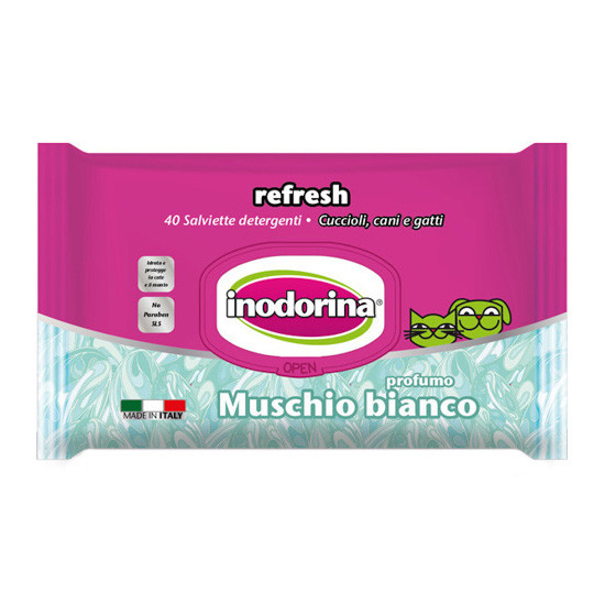 Imagen de Inodorina toallitas refresh musgo 40ud