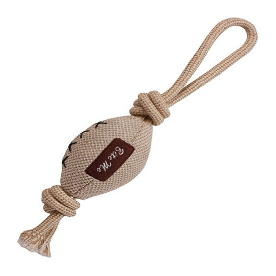 Imagen de Petuky natural mordedor peluche pelota rugby