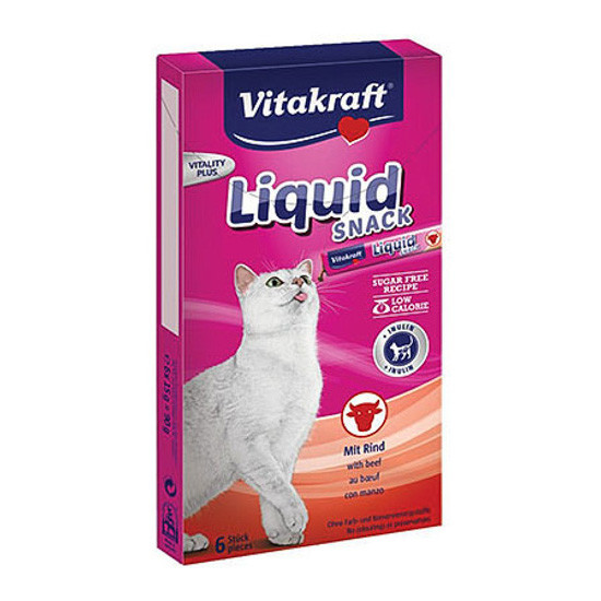 Imagen de Vitakraft Cat liquid snack ternera con inulina 90