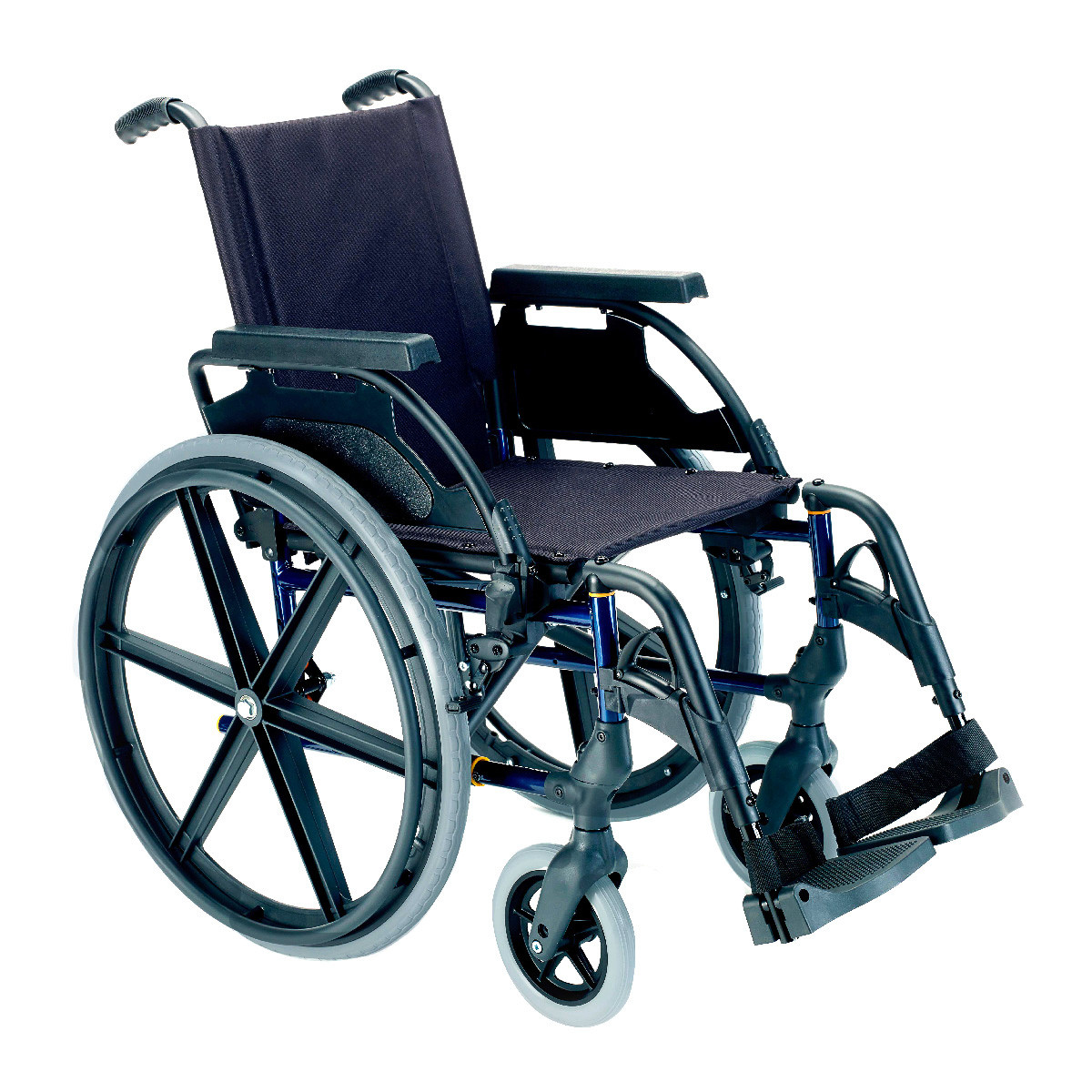 Imagen de Sunrise Medical silla ruedas premium 24' sólida 46cm azul