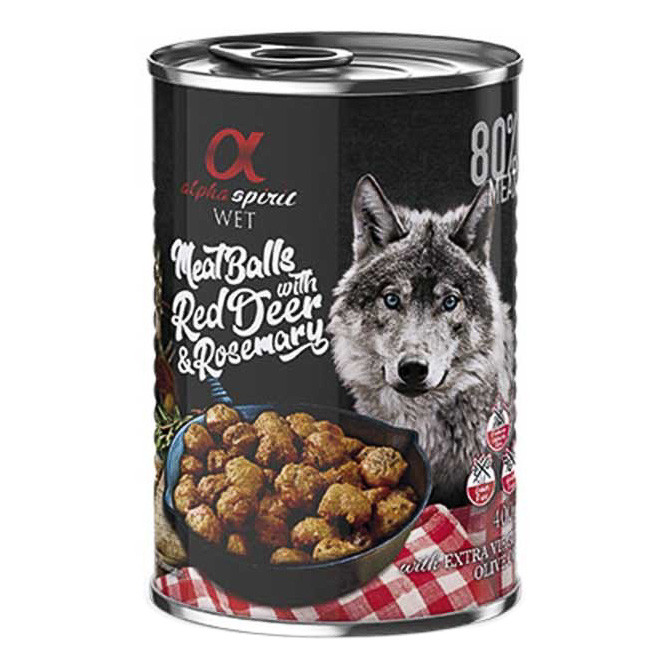 Imagen de Alpha Spirit albóndigas venado romero 12x400g
