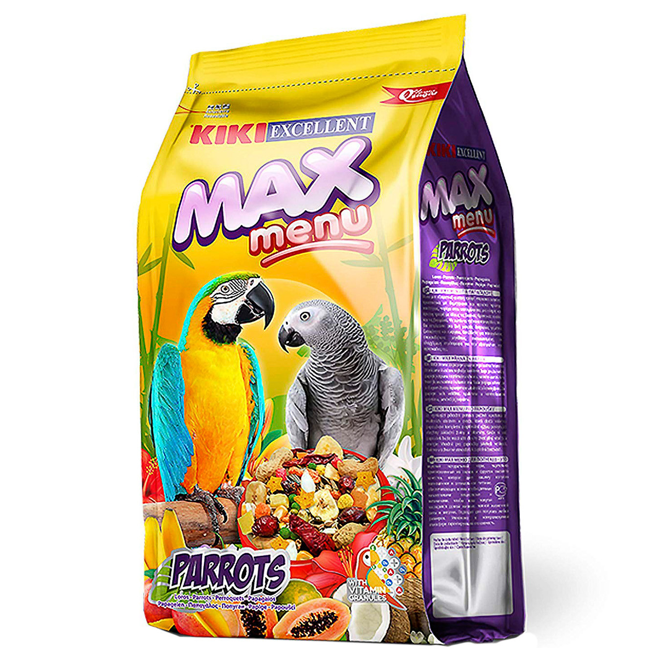 Imagen de Kiki max menu loros y cotorras 1kg