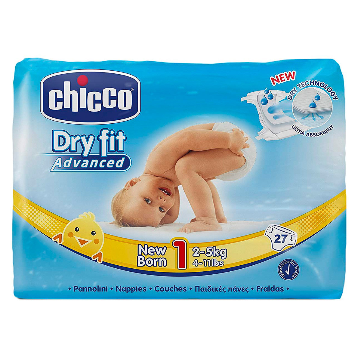Imagen de Chicco pañal dry fit new born 2-5 kg
