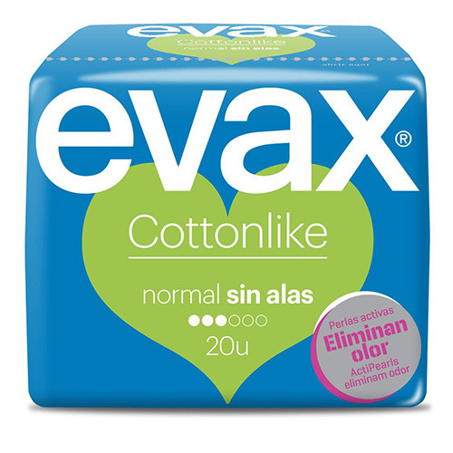 Imagen de Compresas evax cottonlike normal alas 20u