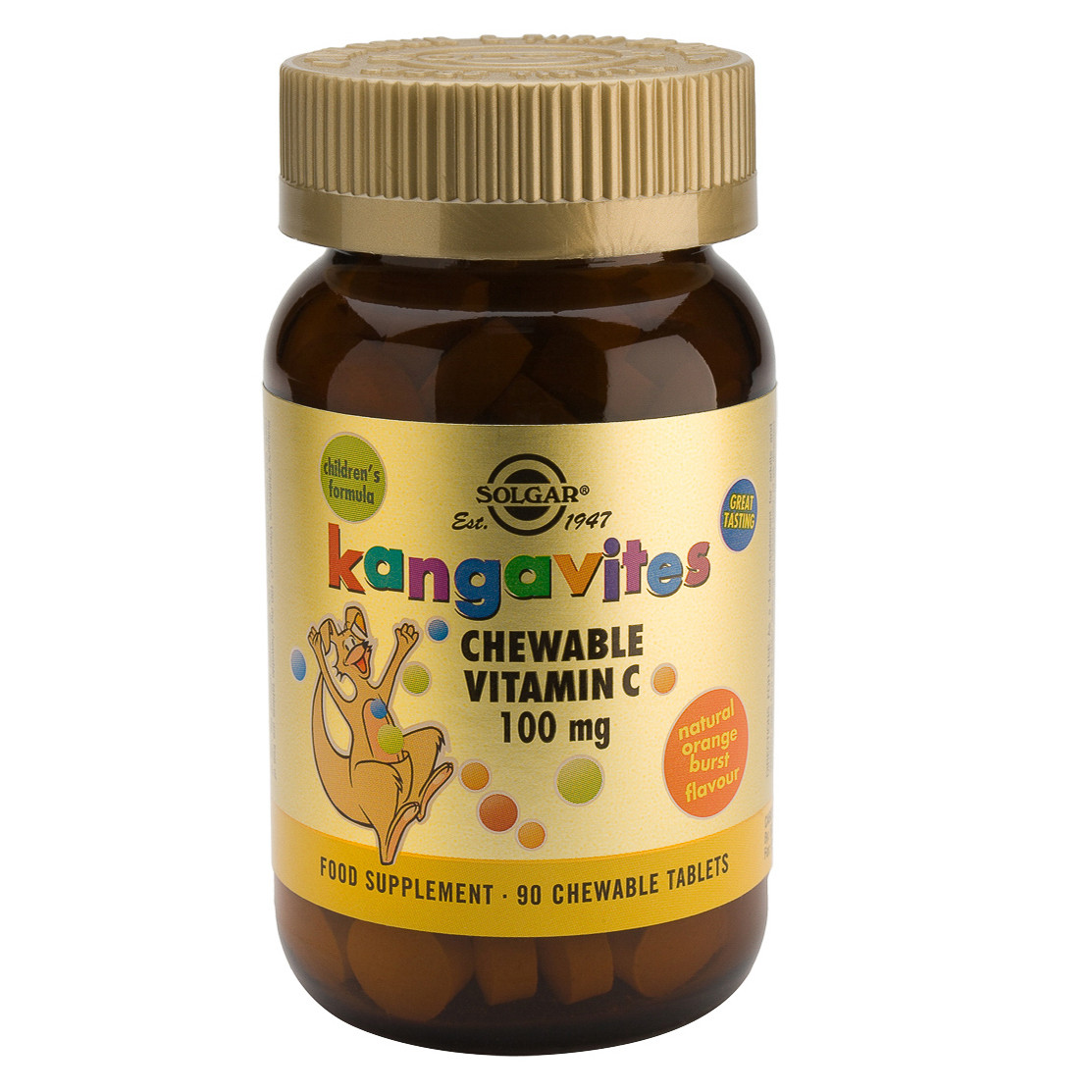 Imagen de Solgar Kangavites Vit C 90 comprimidos 100mg