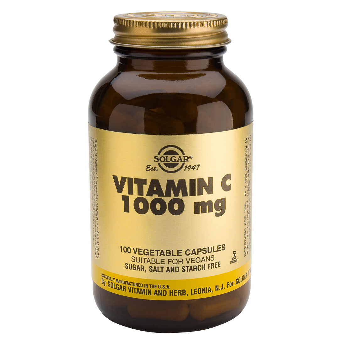 Imagen de Solgar Vitamina c 100 cápsulas 1000mg