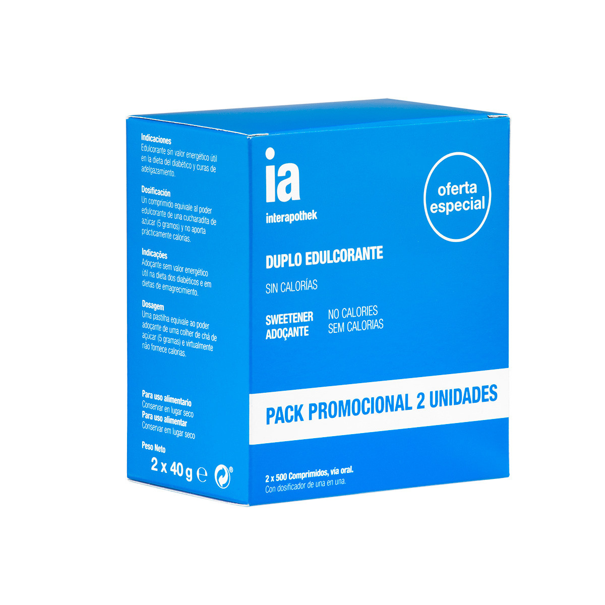 Imagen de Interapothek duplo edulcorante 500 comp.