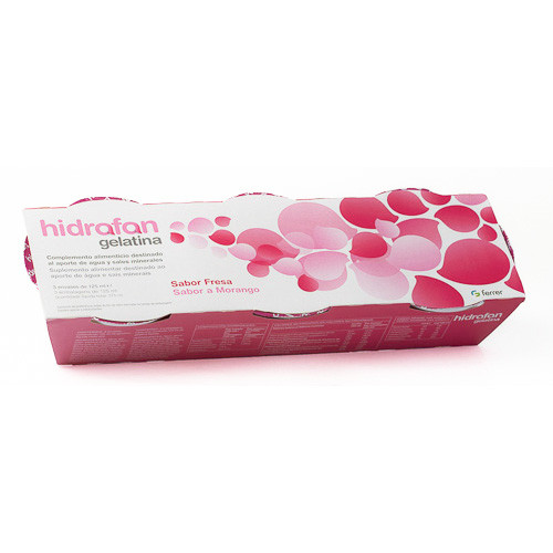 Imagen de HIDRAFAN GELATINA FRESA 3 TARRINASX125ML