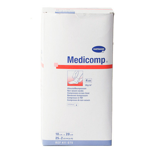 Imagen de Medicomp gasa estéril 10x20cm 50u