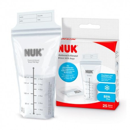 Imagen de Nuk Bolsas de leche materna 25uds