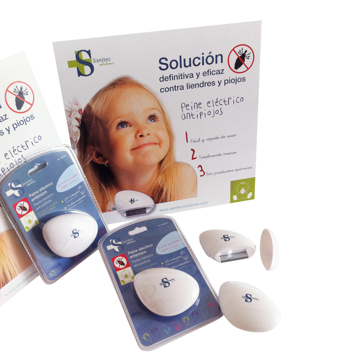 Imagen de Sanitec peine eléctrico piojos EL1002