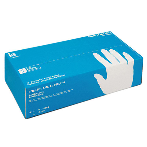 Imagen de Interapothek guantes de látex empolvados talla S