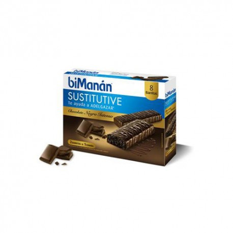 Imagen de BIMANAN BARRITAS CHOCO INTENSO 8 UDS