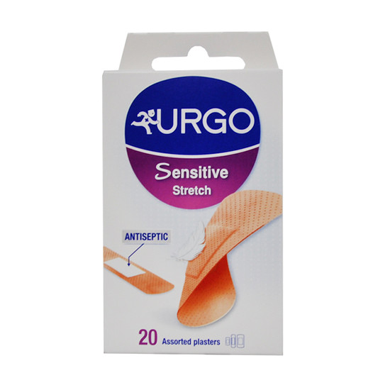 Imagen de URGO SENSITIVE STRETCH 20 APOSITOS SURT.