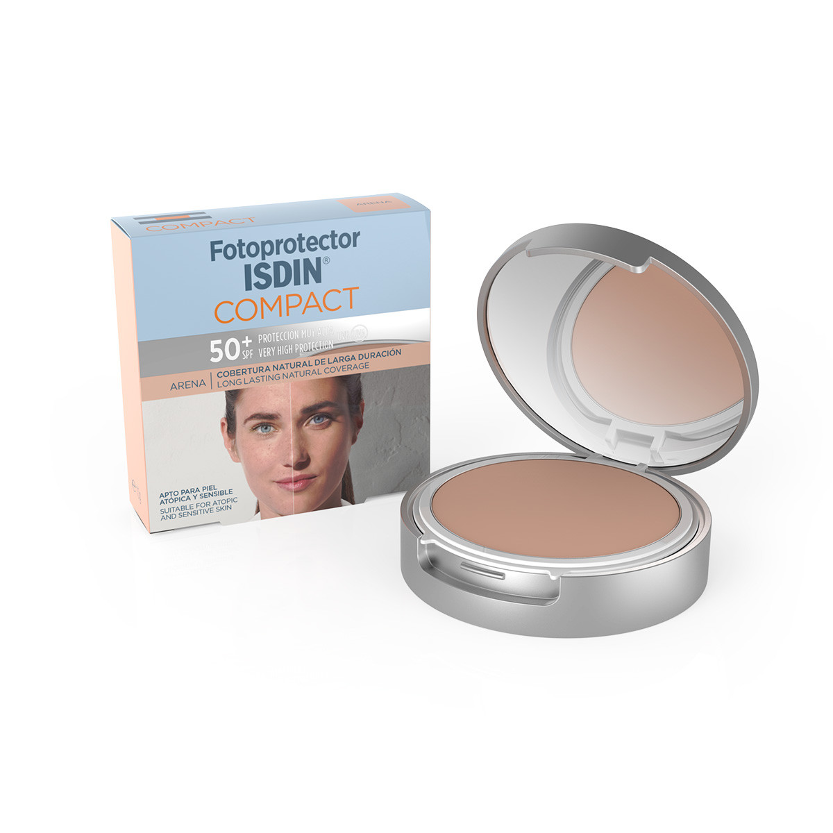 Imagen de Isdin fotoprotector compact 50+ arena 10 gr