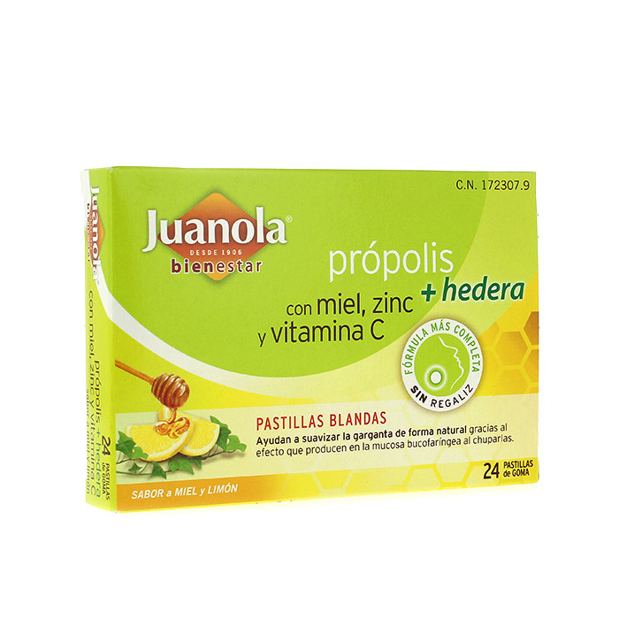Imagen de Juanola propolis hiedra 24 pastillas