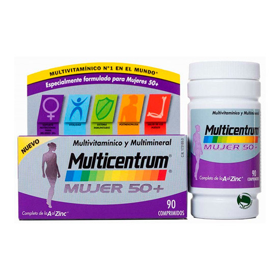 Imagen de Multicentrum mujer 50+ 90 comprimidos