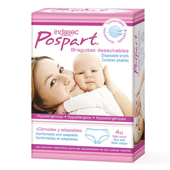 Imagen de Indasec pospart braquita desechable talla única 4und