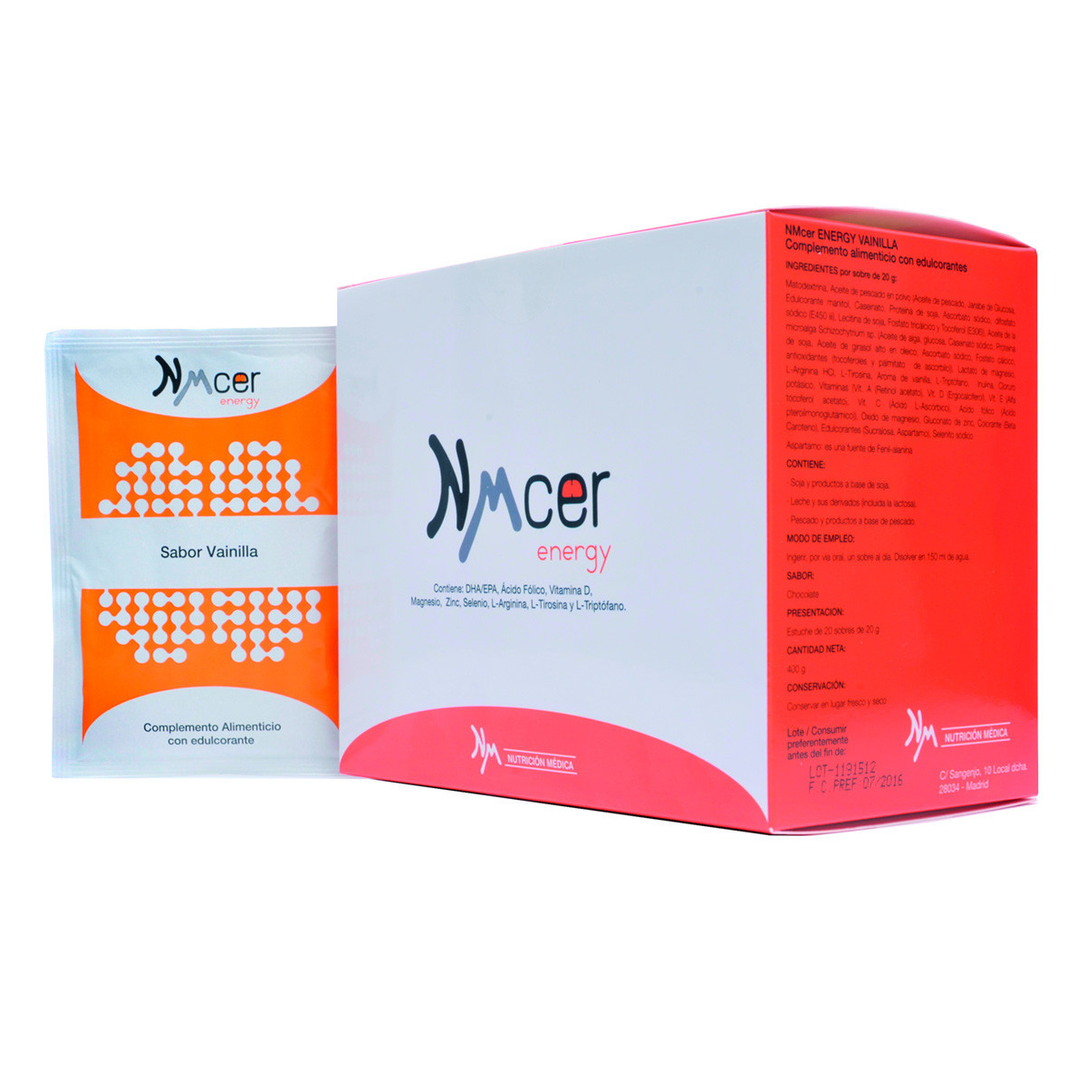 Imagen de Nmcer energy vainilla 30 sobres+30perlas