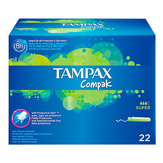 Imagen de Tampax tampones compak super 22und