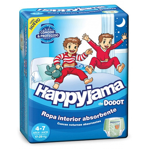 Imagen de Dodot Pañal Happyjama T7 17-29k niño 17uds