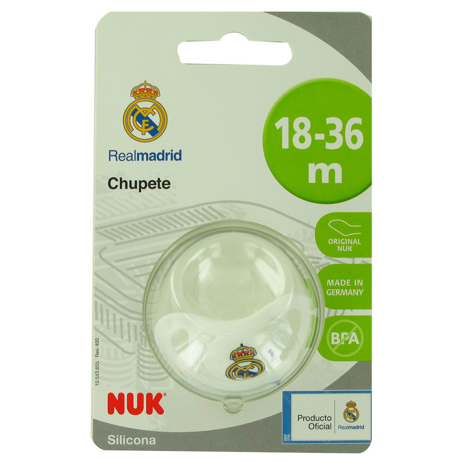 Imagen de Nuk chupete Real Madrid silicona 18-36m
