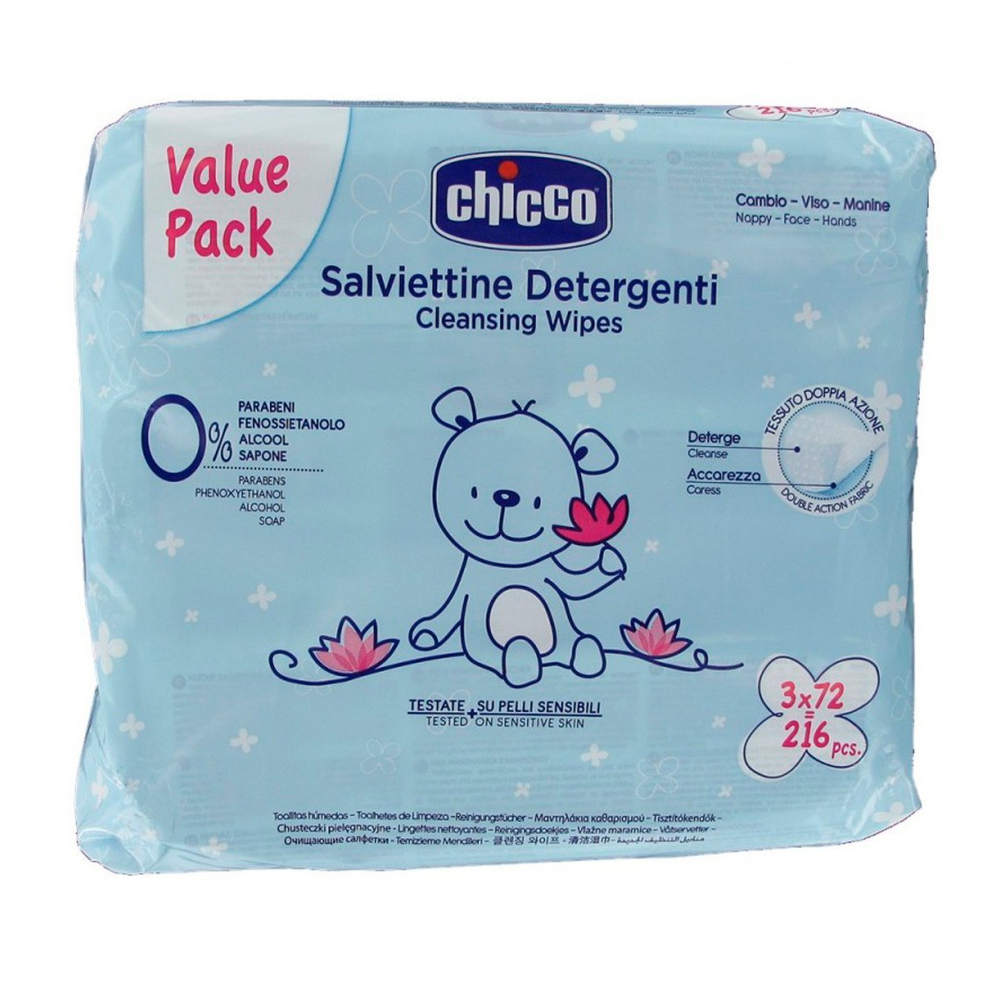 Imagen de Chicco toallitas tripack 3 x 72uds
