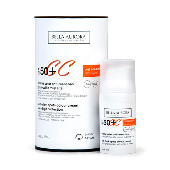 Imagen de Bella Aurora color 50+ p/sensible 50ml