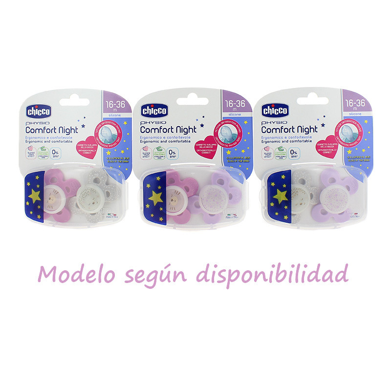 Imagen de Chicco Chupete physio silicona niña 16-36 meses 2u