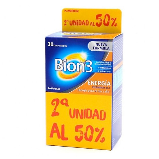 Imagen de Bion 3 senior 30 comprimidos 2ª unidad 50%