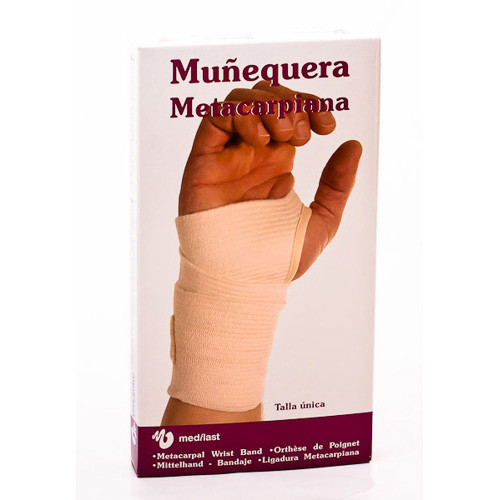 Imagen de Muñequera medilast metacarpi velcro beig