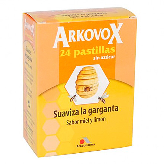 Imagen de ARKOVOX 24 PASTILLAS MIEL LIMON