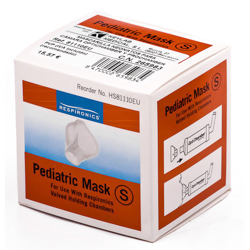 Imagen de Prochamber mascarilla para inhalador pediatrica pqñ.