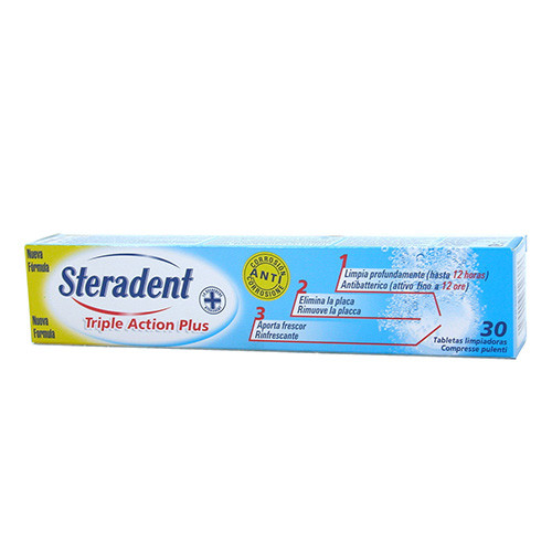 Imagen de STERADENT ACTIVE PLUS 30 TABLETAS