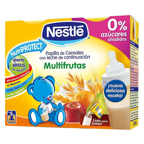 Imagen de Nestlé Papilla líquida multifrutas 2x250ml