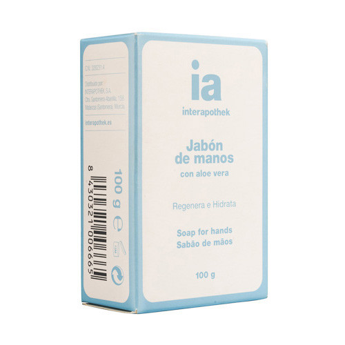 Imagen de Interapothek jabón manos aloe vera en pastilla 100g