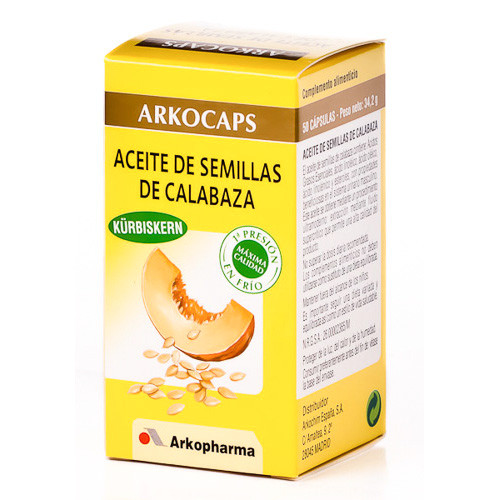 Imagen de ARKOCAPSULAS ACEITE SEMILLA CALABAZA 50C